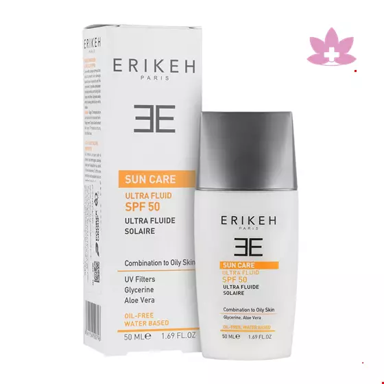 Erikeh Sunscreen Fluid  SPf 50 For Combination To Oily Skin  50 ml