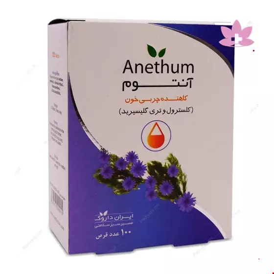 Iran Darouk Anethum Antihyperlipidemia 100 Tablets